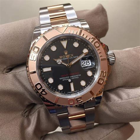 rolex yacht master steel and rose gold